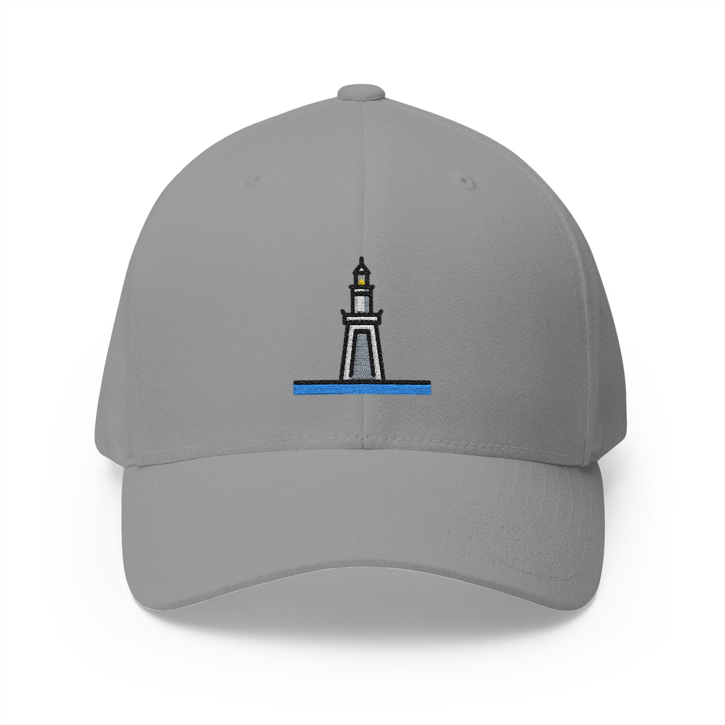 Lighthouse Of Alexandria Emoji Grey Cap – Premium by Capmoji