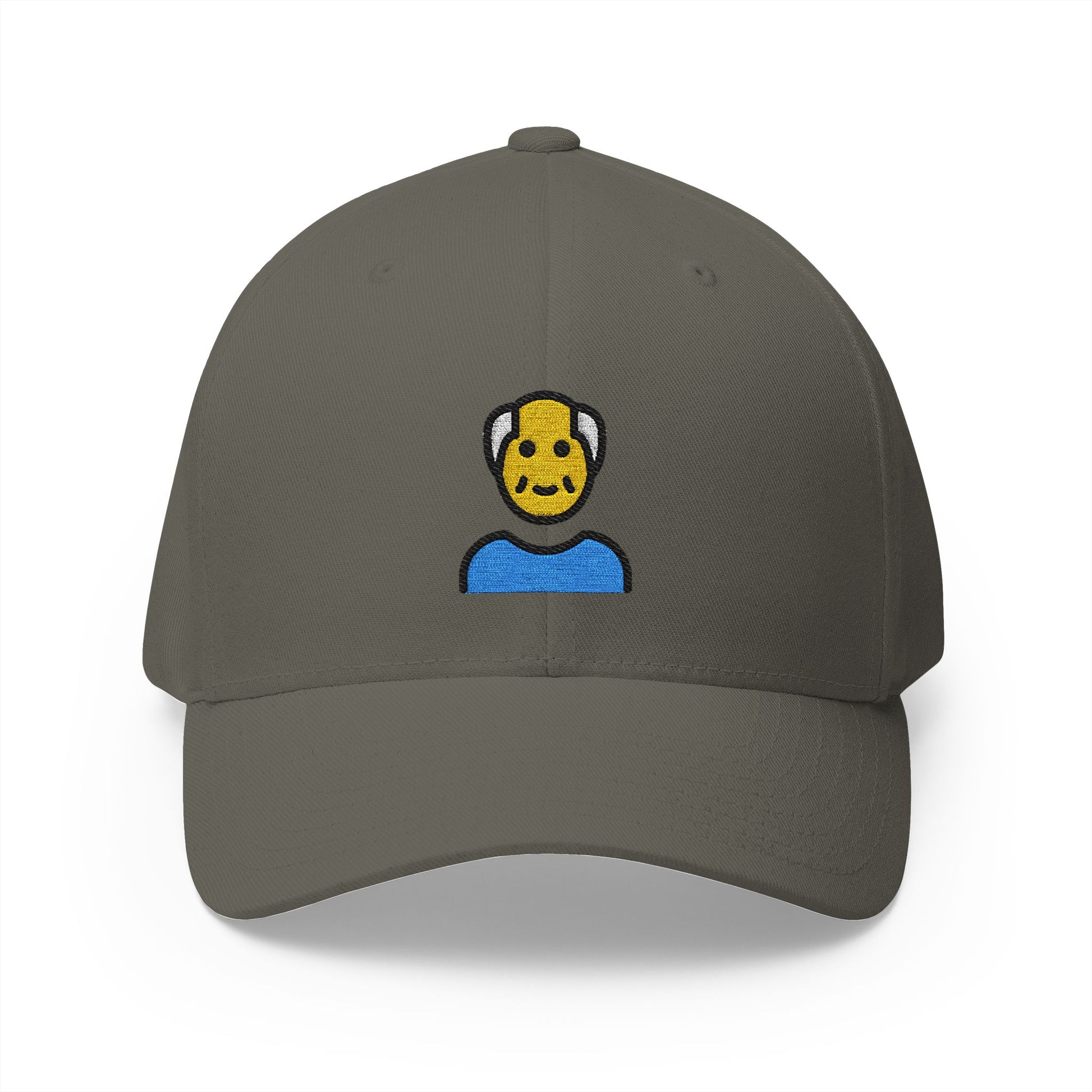 Old Man Emoji Olive Cap – Premium by Capmoji