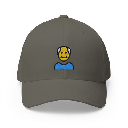 Old Man Emoji Olive Cap – Premium by Capmoji