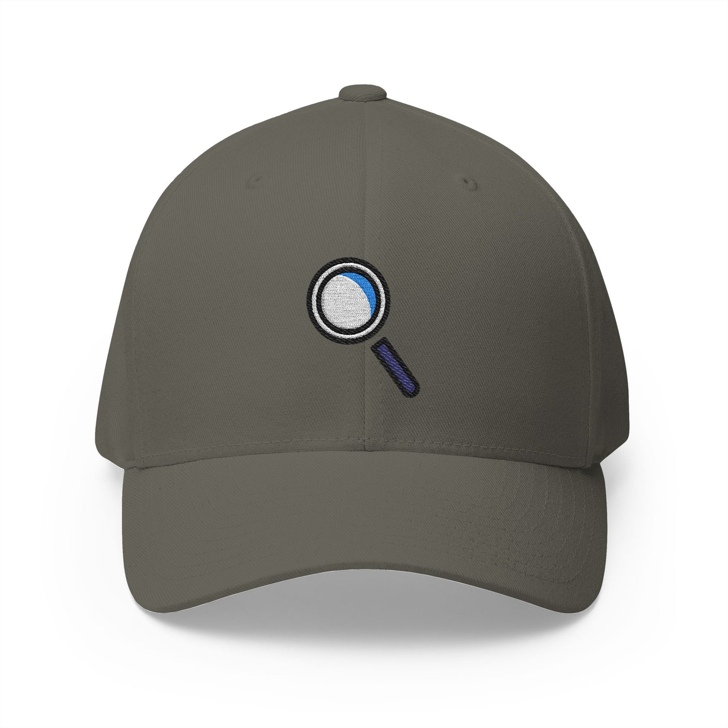 Magnifying Glass Tilted Left Emoji Olive Cap – Premium by Capmoji