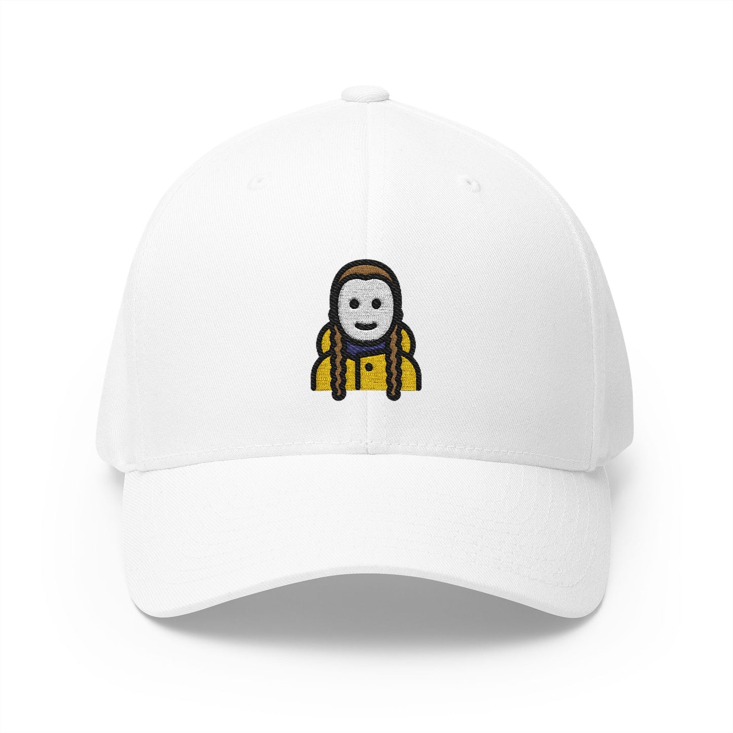 Greta Thunberg Emoji White Cap – Premium by Capmoji