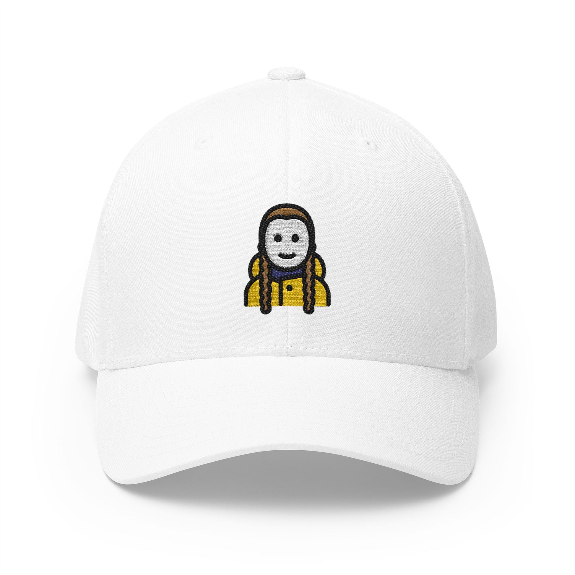 Greta Thunberg Emoji White Cap – Premium by Capmoji