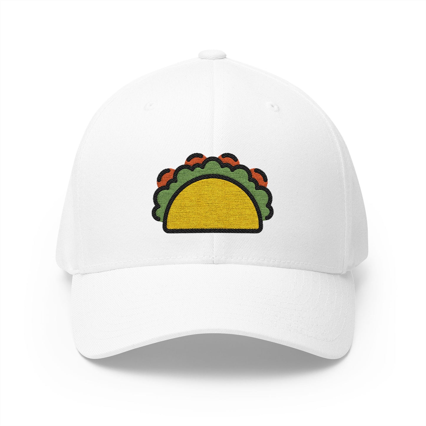 Taco Emoji White Cap – Premium by Capmoji