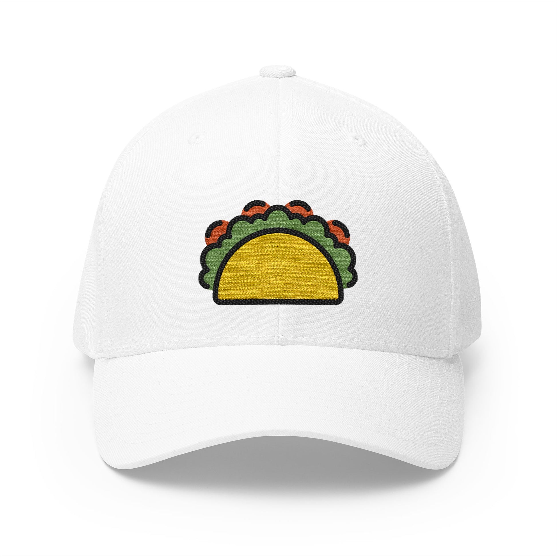 Taco Emoji White Cap – Premium by Capmoji
