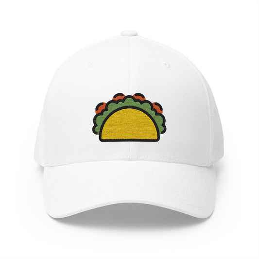 Taco Emoji White Cap – Premium by Capmoji
