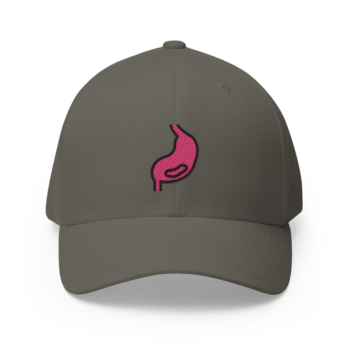 Stomach Emoji Olive Cap – Premium by Capmoji