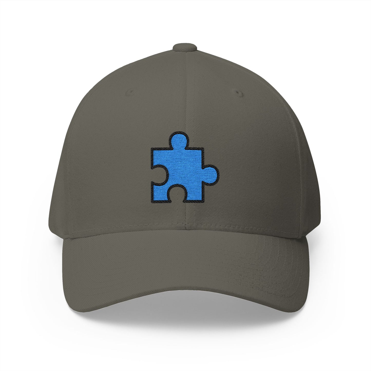 Puzzle Piece Emoji Olive Cap – Premium by Capmoji