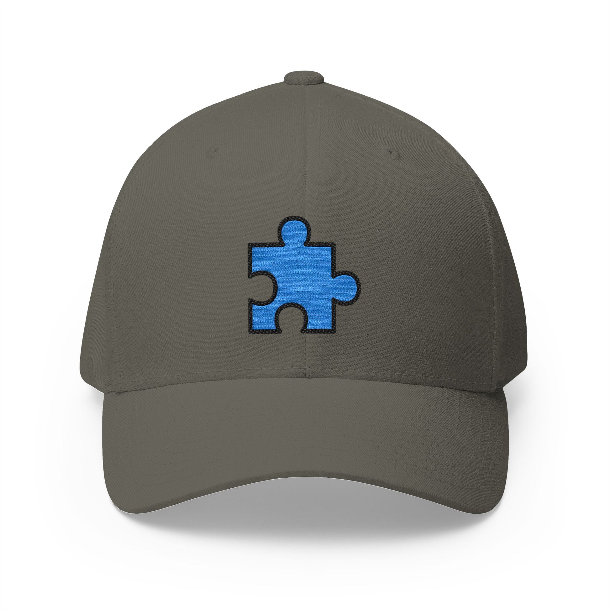 Puzzle Piece Emoji Olive Cap – Premium by Capmoji