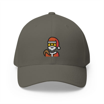 Santa Claus Emoji Olive Cap – Premium by Capmoji