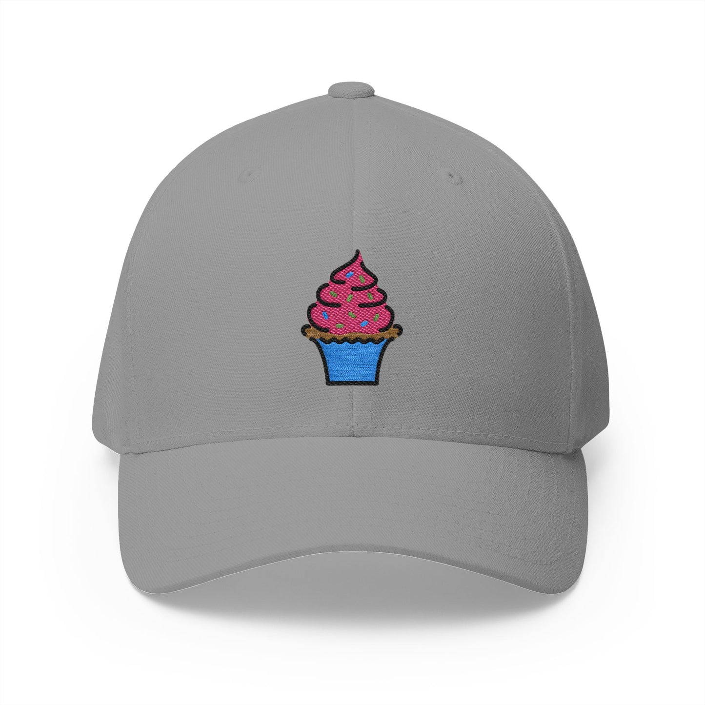 Cupcake Emoji Grey Cap – Premium by Capmoji