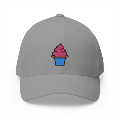 Cupcake Emoji Grey Cap – Premium by Capmoji