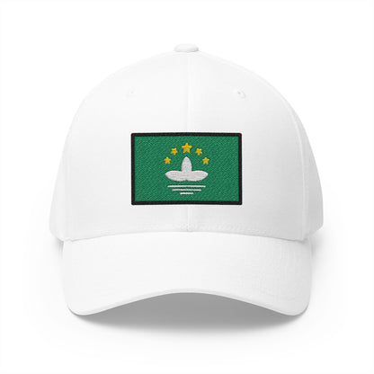 Flag: Macao Sar China Emoji White Cap – Premium by Capmoji