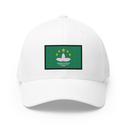 Flag: Macao Sar China Emoji White Cap – Premium by Capmoji