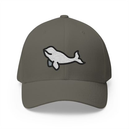 Beluga Emoji Olive Cap – Premium by Capmoji