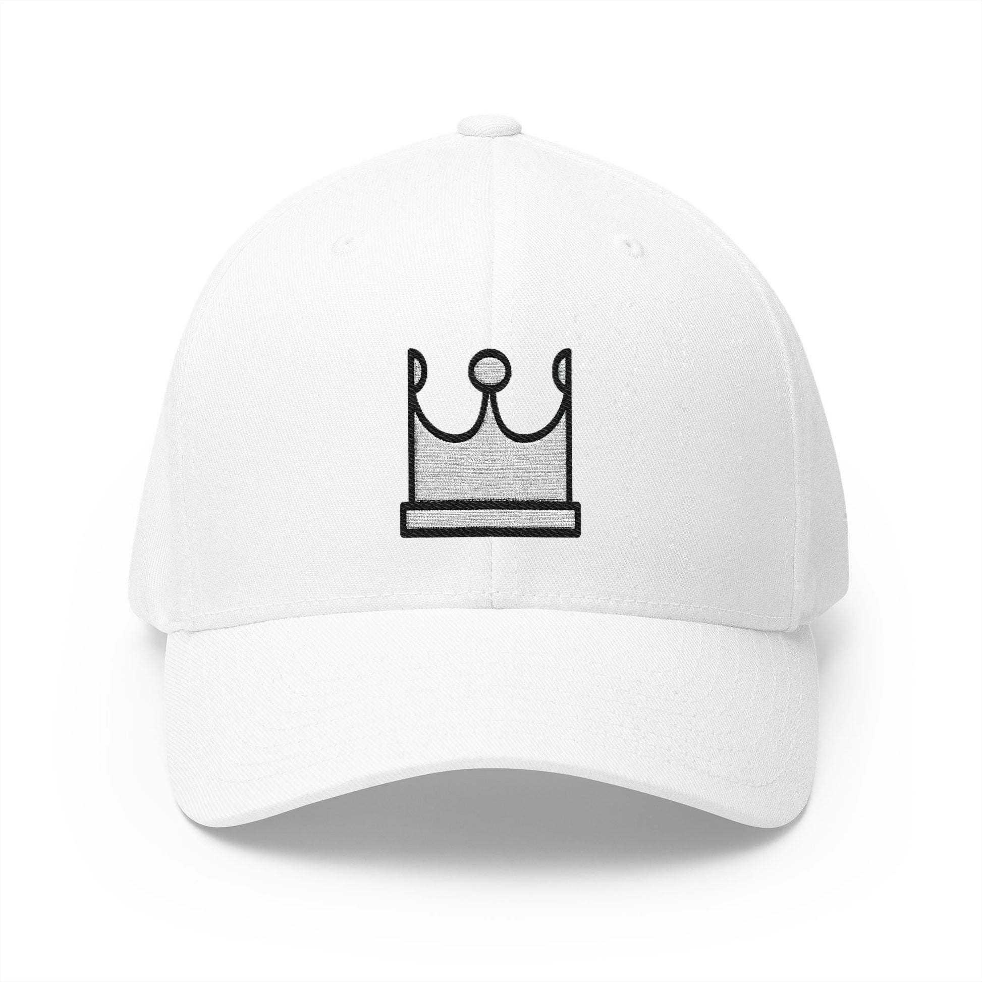 White Chess Queen Emoji White Cap – Premium by Capmoji