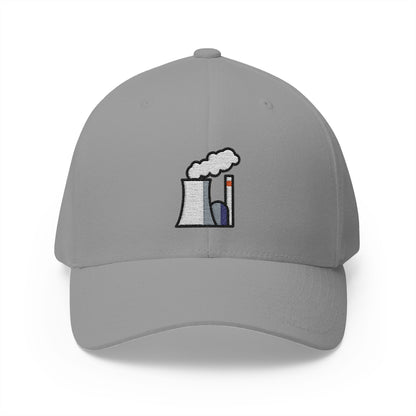 Nuclear Power Plant Emoji Grey Cap – Premium by Capmoji
