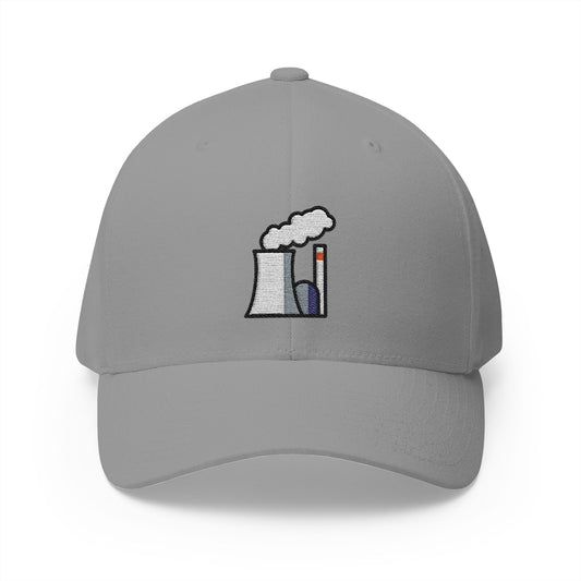 Nuclear Power Plant Emoji Grey Cap – Premium by Capmoji