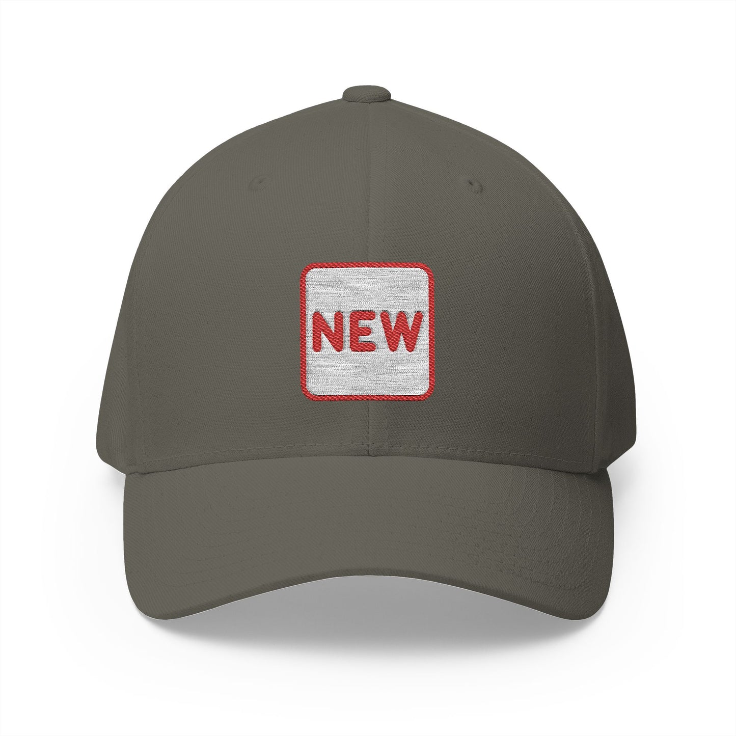 New Button Emoji Olive Cap – Premium by Capmoji