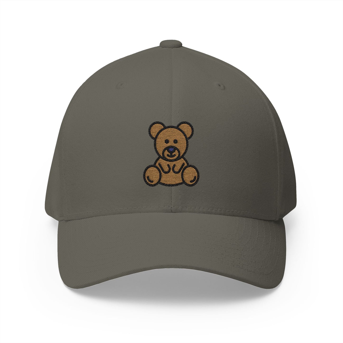 Teddy Bear Emoji Olive Cap – Premium by Capmoji