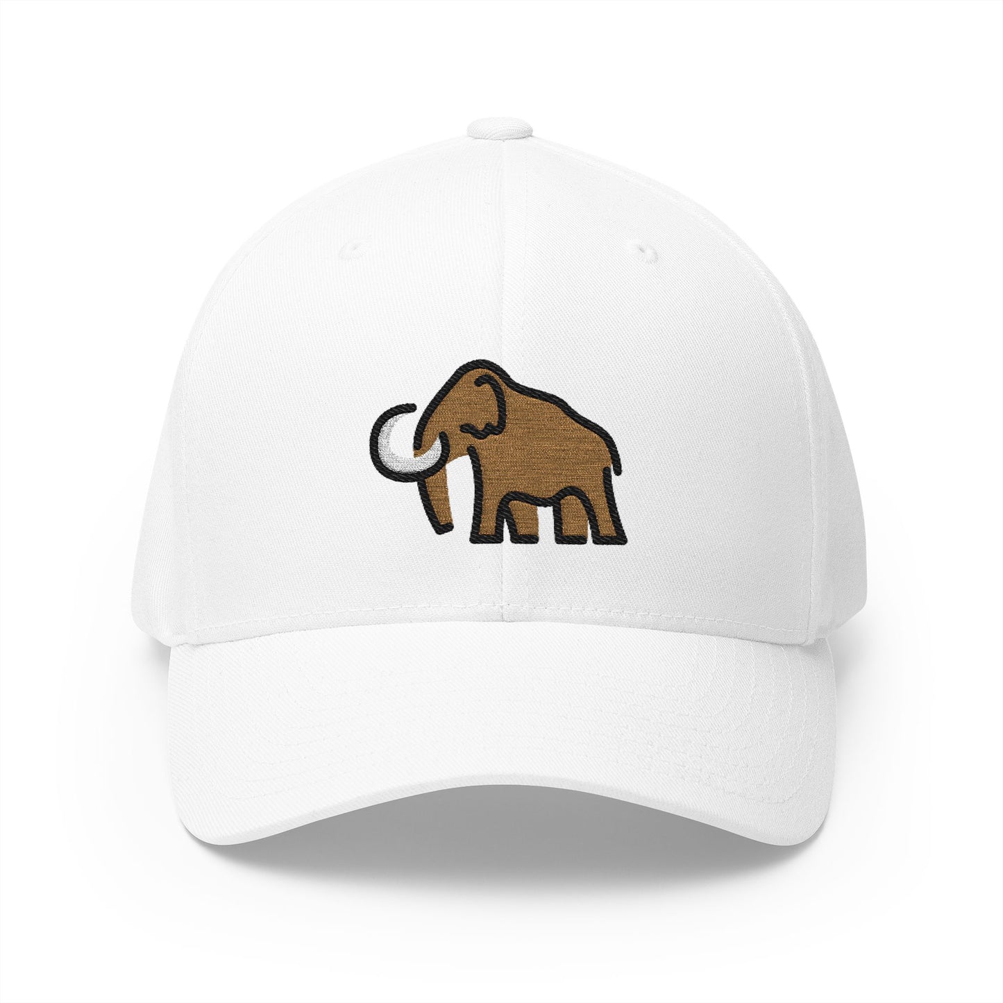 Mammoth Emoji White Cap – Premium by Capmoji