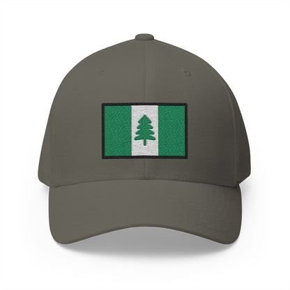 Flag: Norfolk Island Emoji Olive Cap – Premium by Capmoji