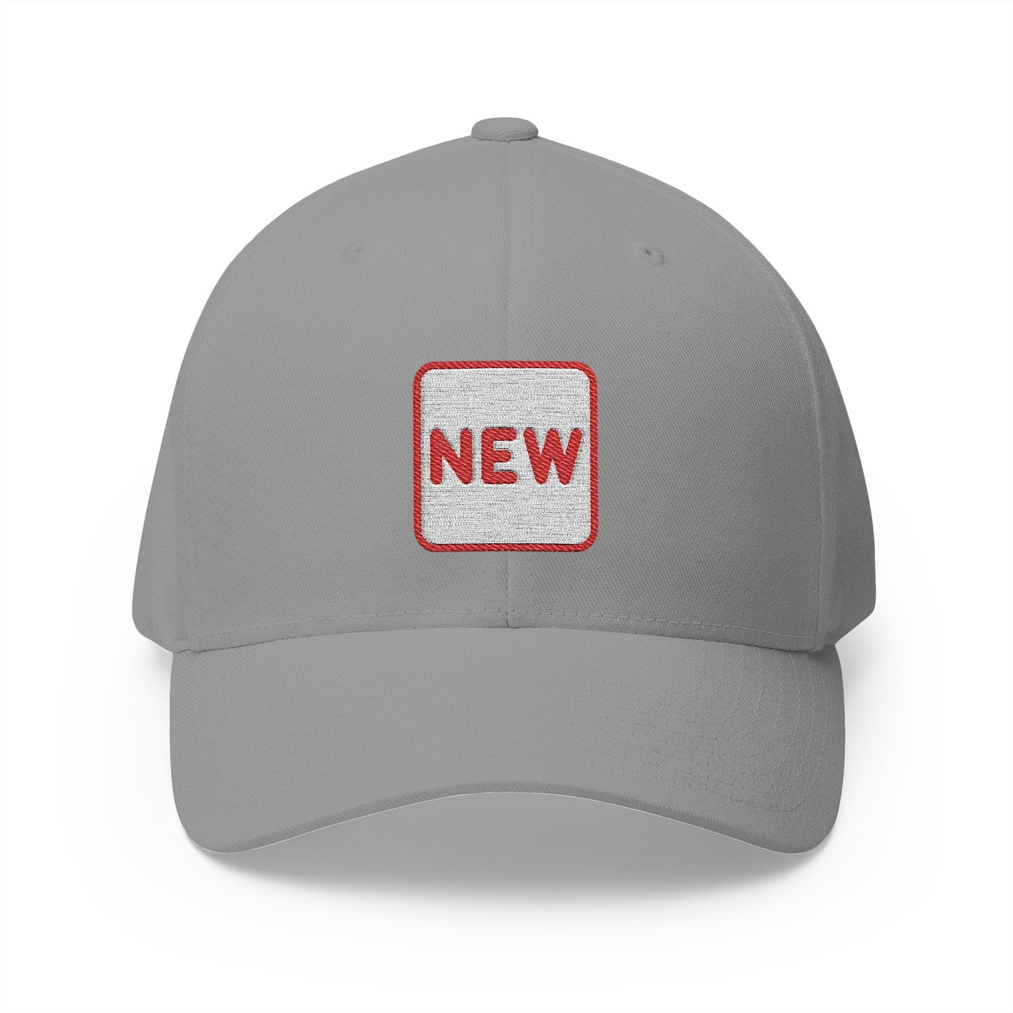 New Button Emoji Grey Cap – Premium by Capmoji