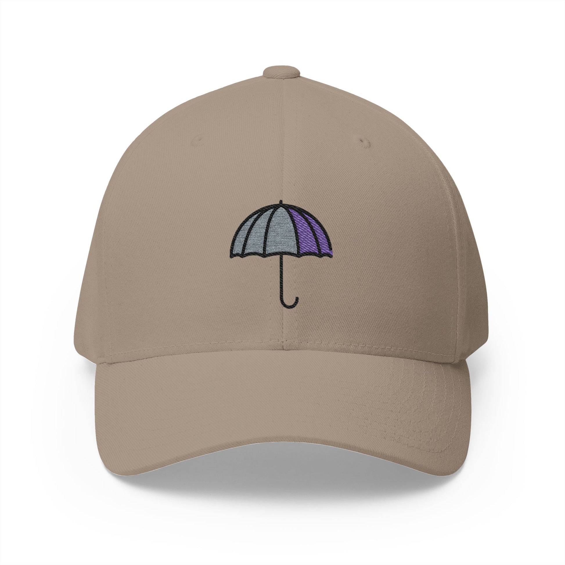 Umbrella Emoji Khaki Cap – Premium by Capmoji