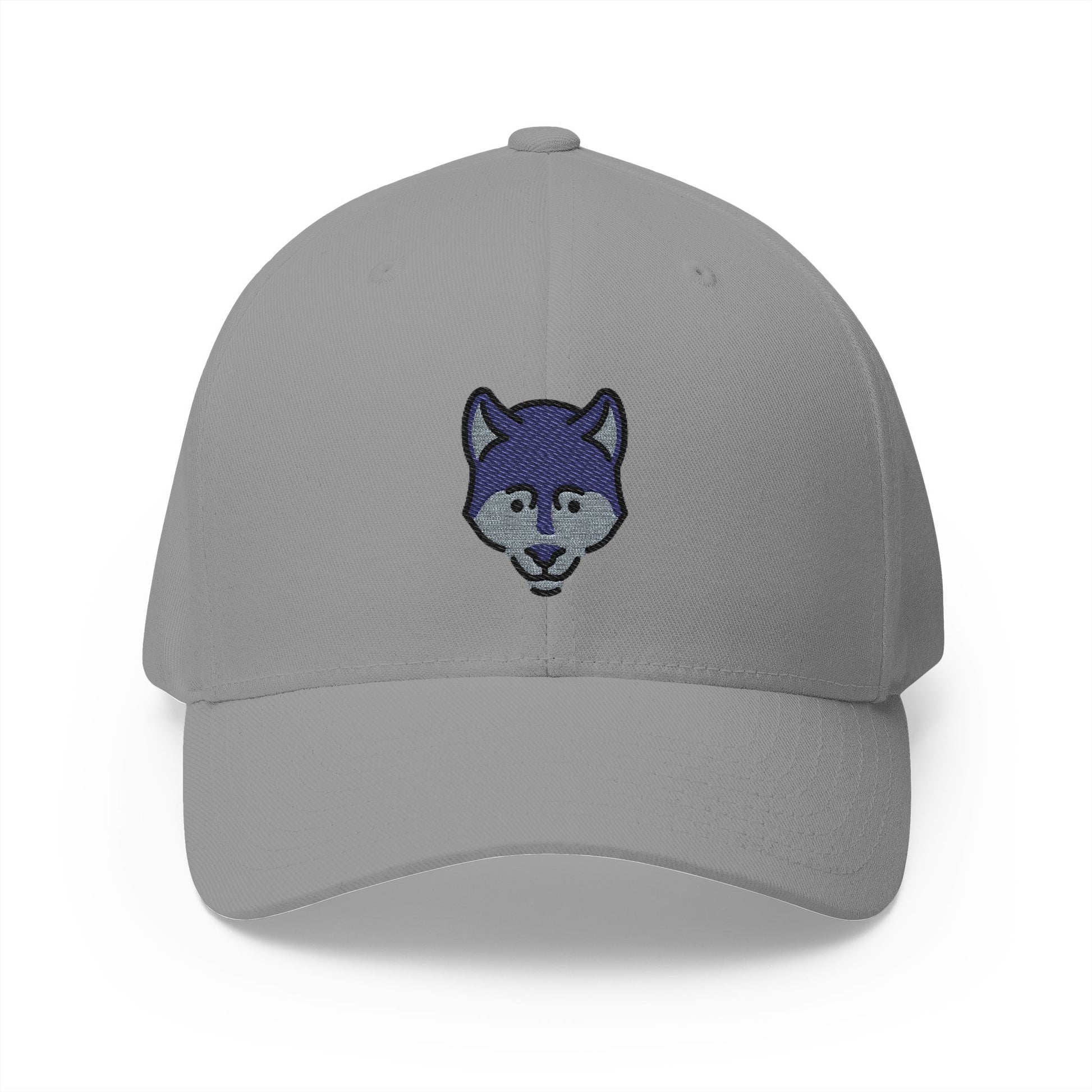 Wolf Emoji Grey Cap – Premium by Capmoji