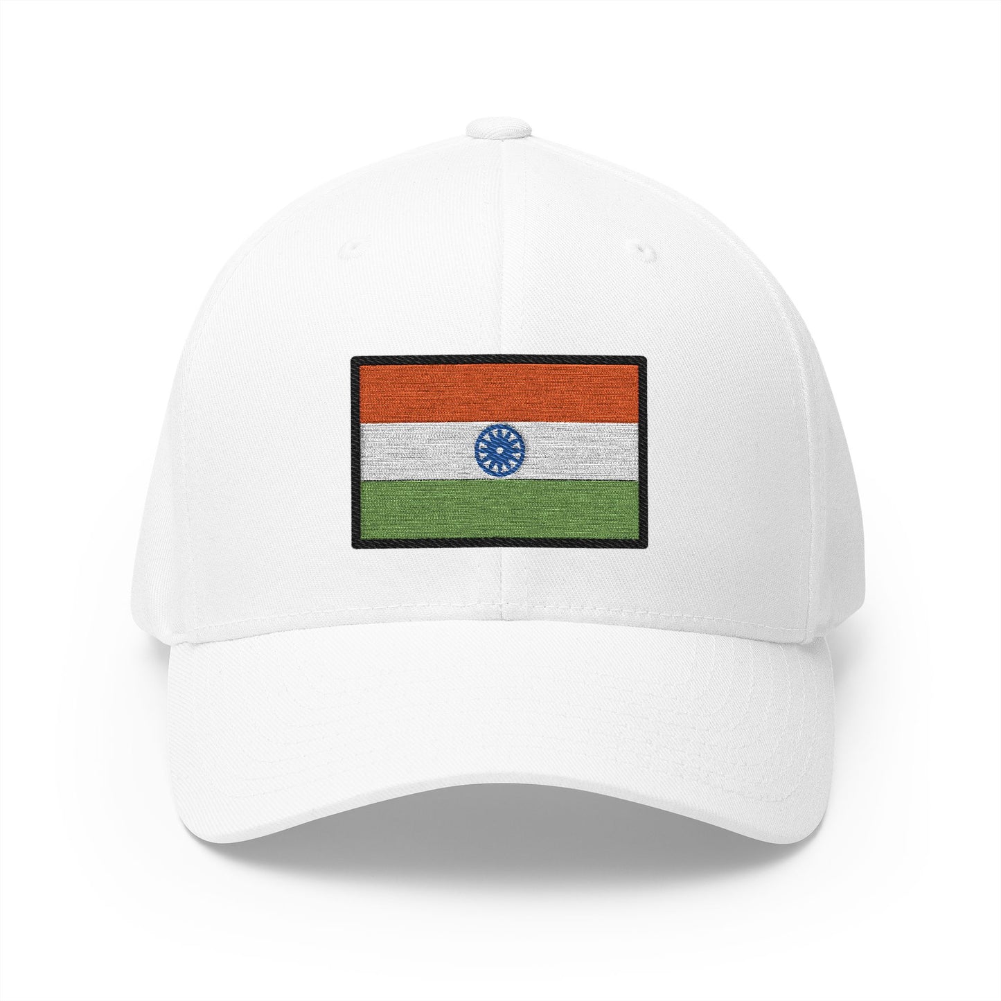 Flag: India Emoji White Cap – Premium by Capmoji