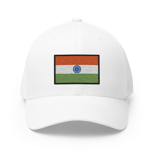 Flag: India Emoji White Cap – Premium by Capmoji
