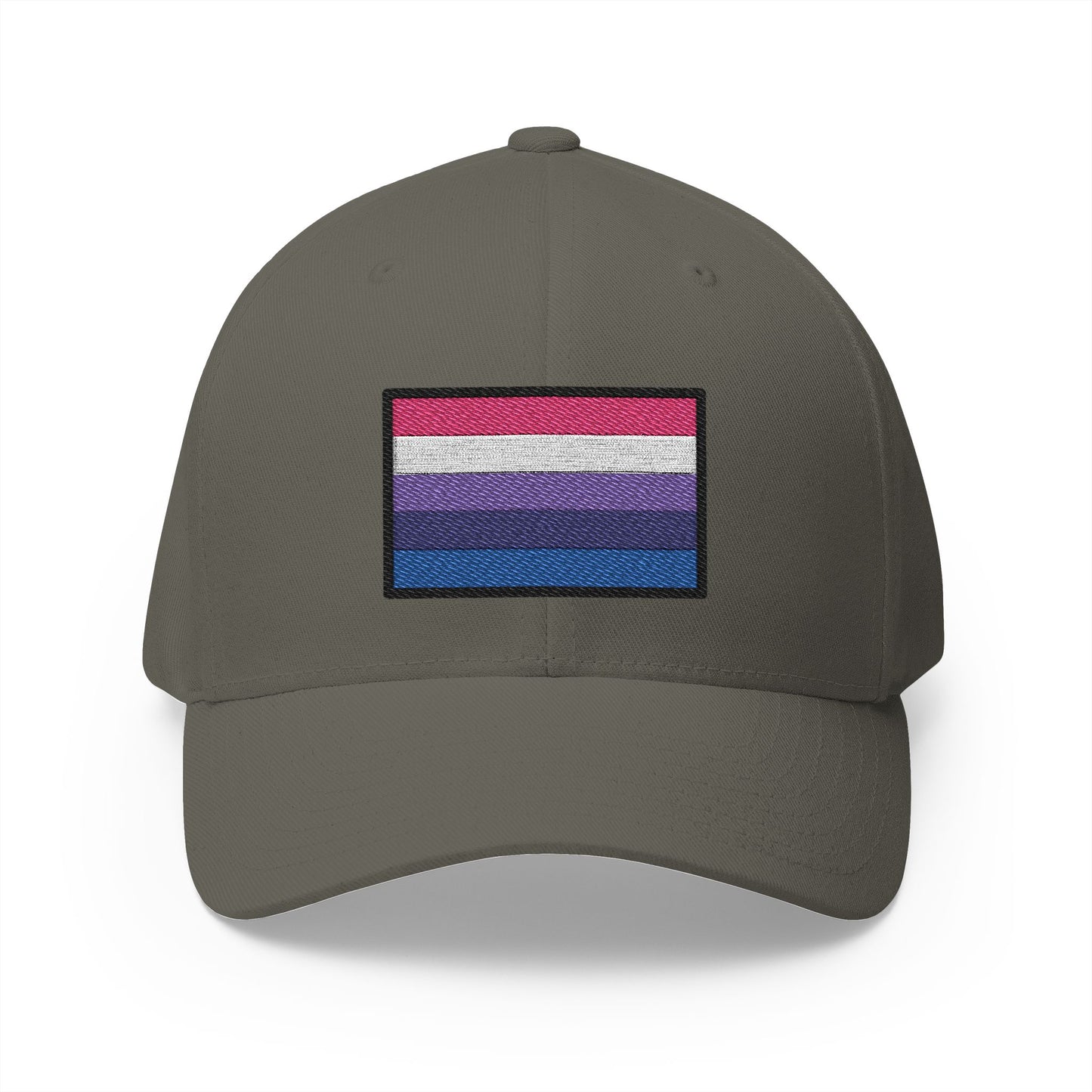 Genderfluid Emoji Olive Cap – Premium by Capmoji