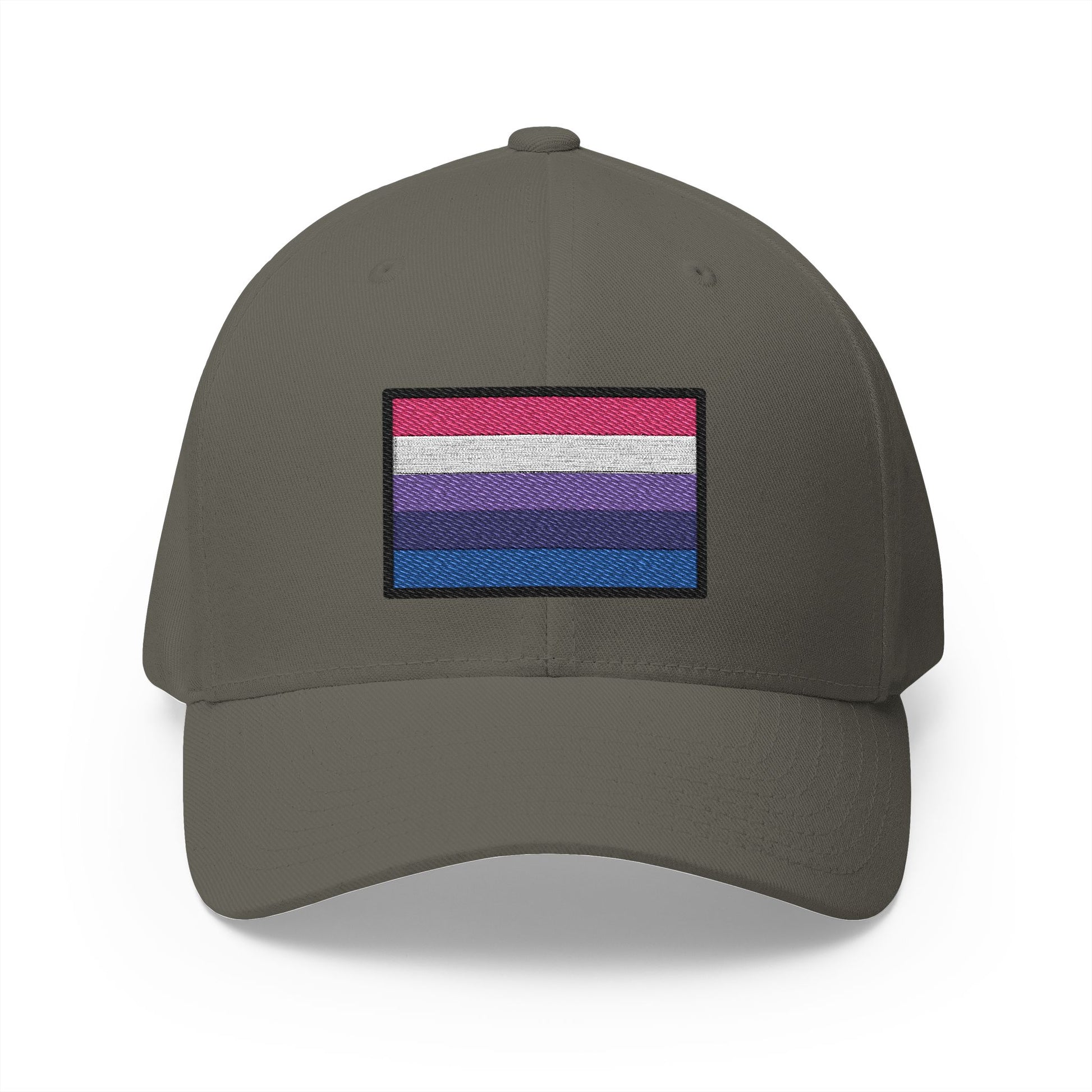 Genderfluid Emoji Olive Cap – Premium by Capmoji