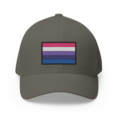 Genderfluid Emoji Olive Cap – Premium by Capmoji