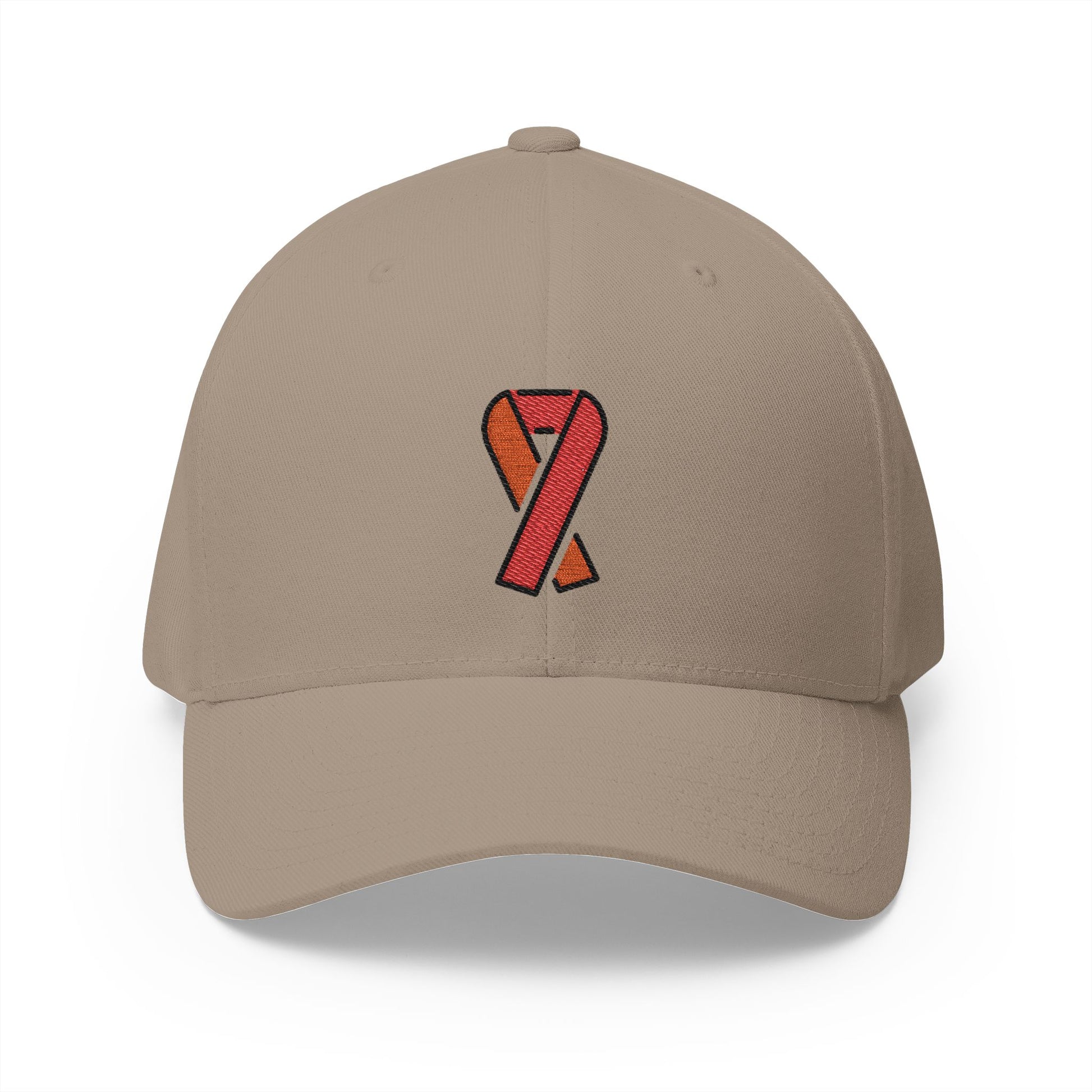 Reminder Ribbon Emoji Khaki Cap – Premium by Capmoji