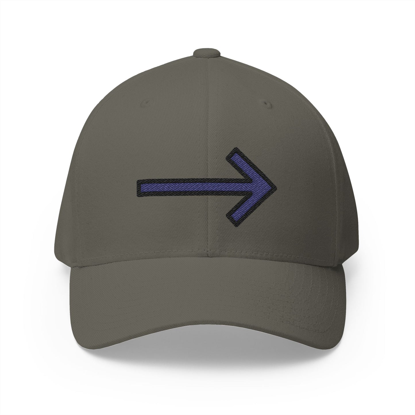 Right Arrow Emoji Olive Cap – Premium by Capmoji