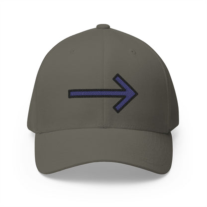 Right Arrow Emoji Olive Cap – Premium by Capmoji