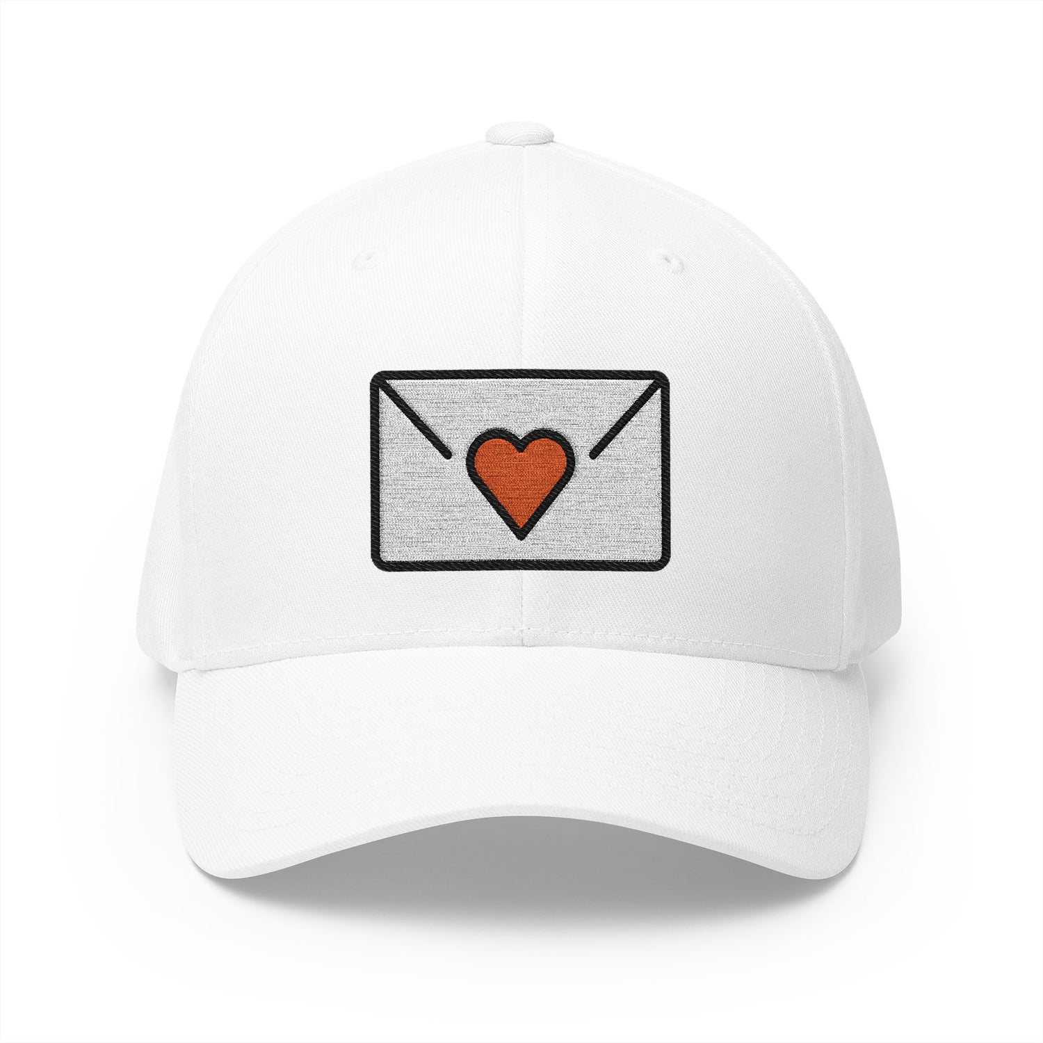 Love Letter Emoji White Cap – Premium by Capmoji