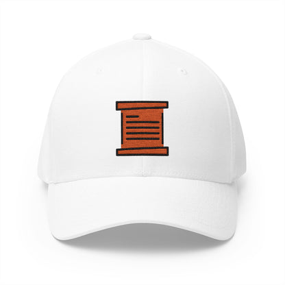 Scroll Emoji White Cap – Premium by Capmoji