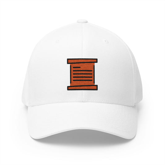 Scroll Emoji White Cap – Premium by Capmoji