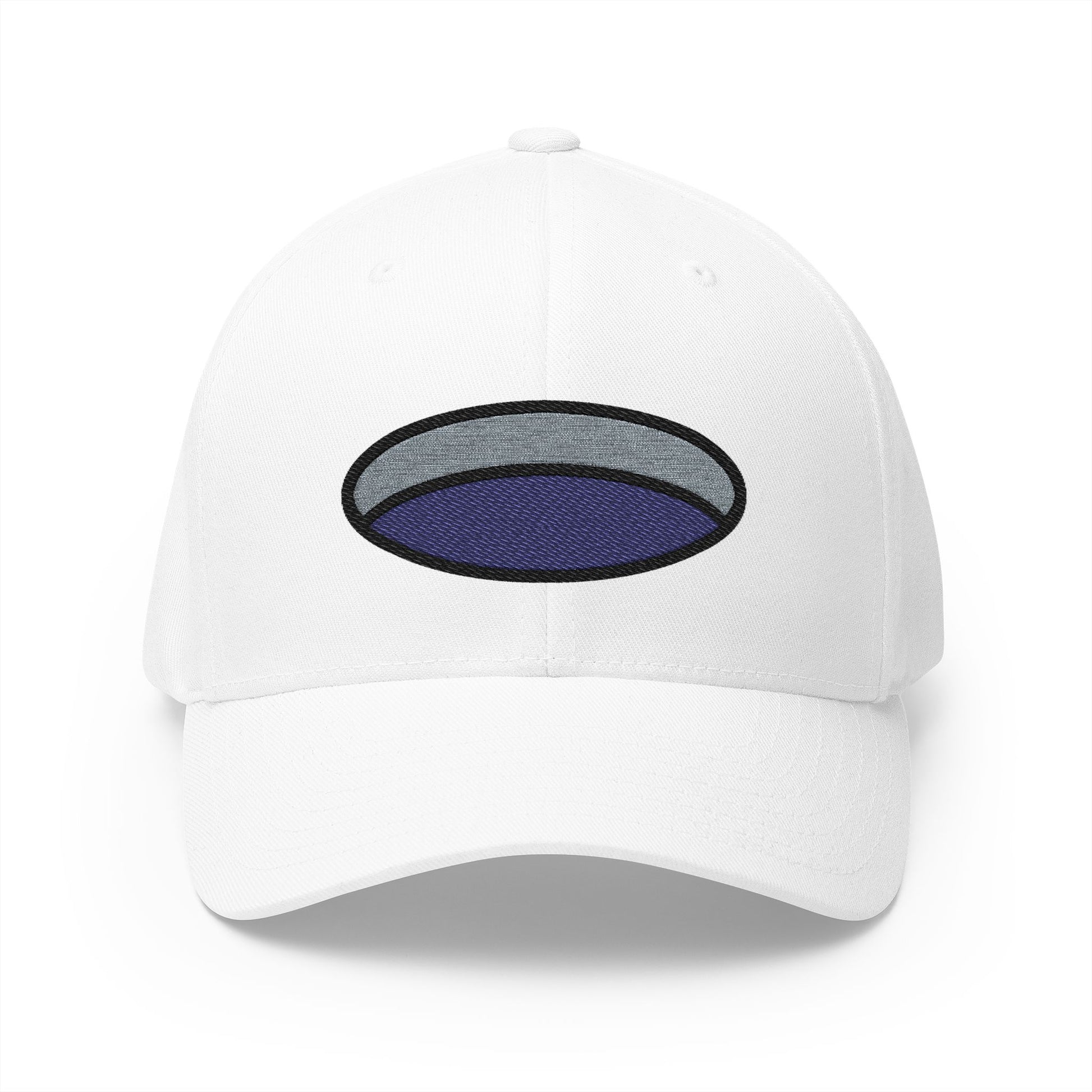 Hole Emoji White Cap – Premium by Capmoji