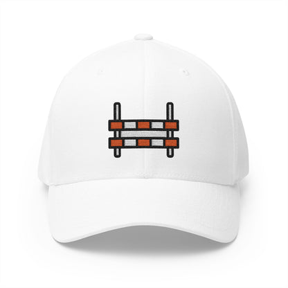 Horse Jumping Hurdle Emoji White Cap – Premium by Capmoji