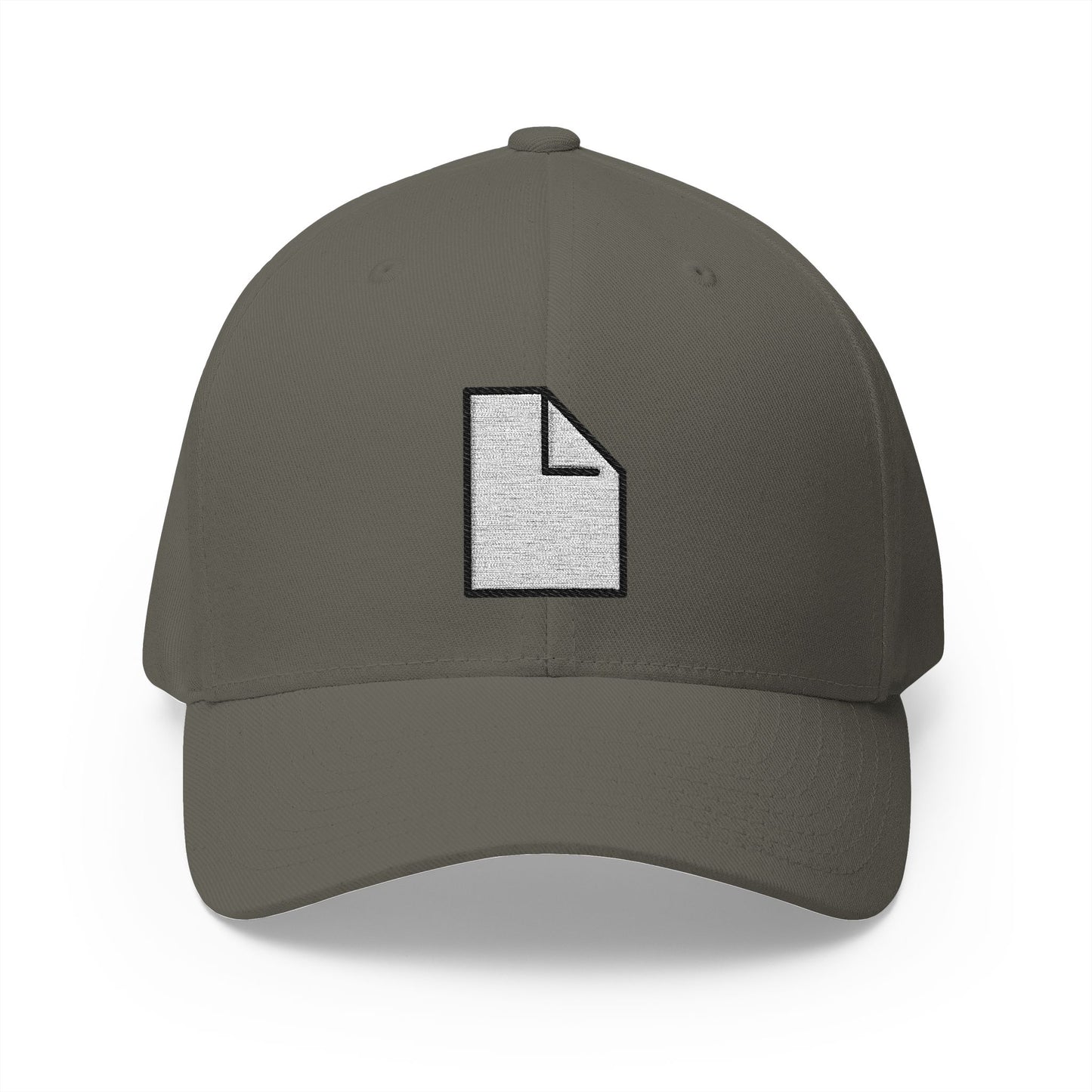 Page Facing Up Emoji Olive Cap – Premium by Capmoji