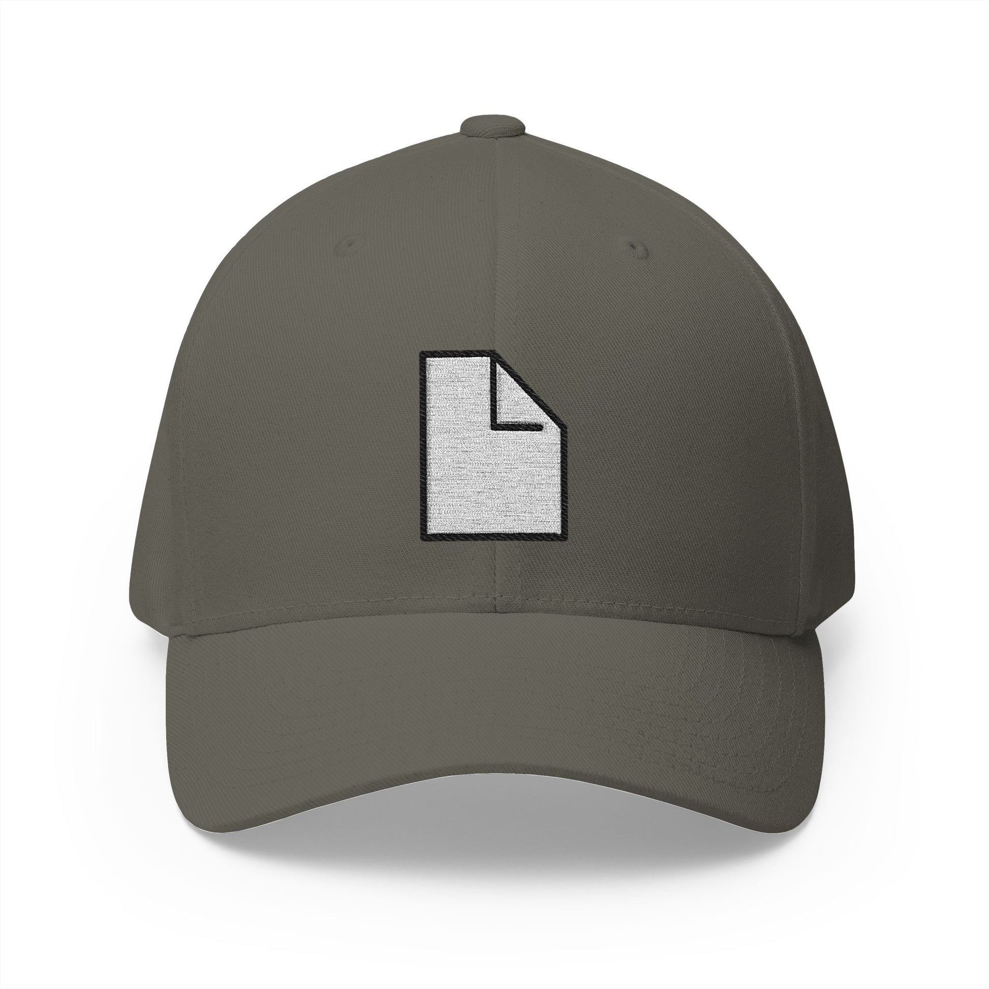 Page Facing Up Emoji Olive Cap – Premium by Capmoji