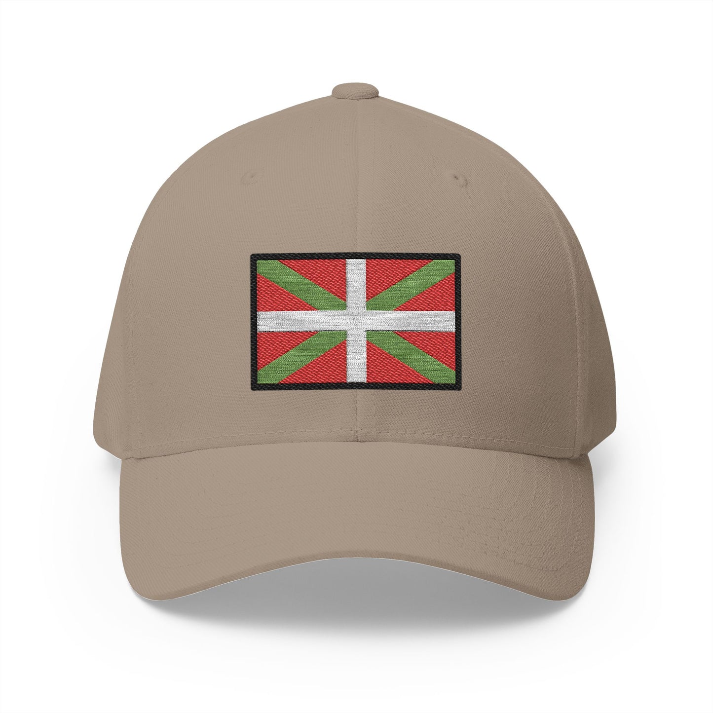 Basque Flag Emoji Khaki Cap – Premium by Capmoji