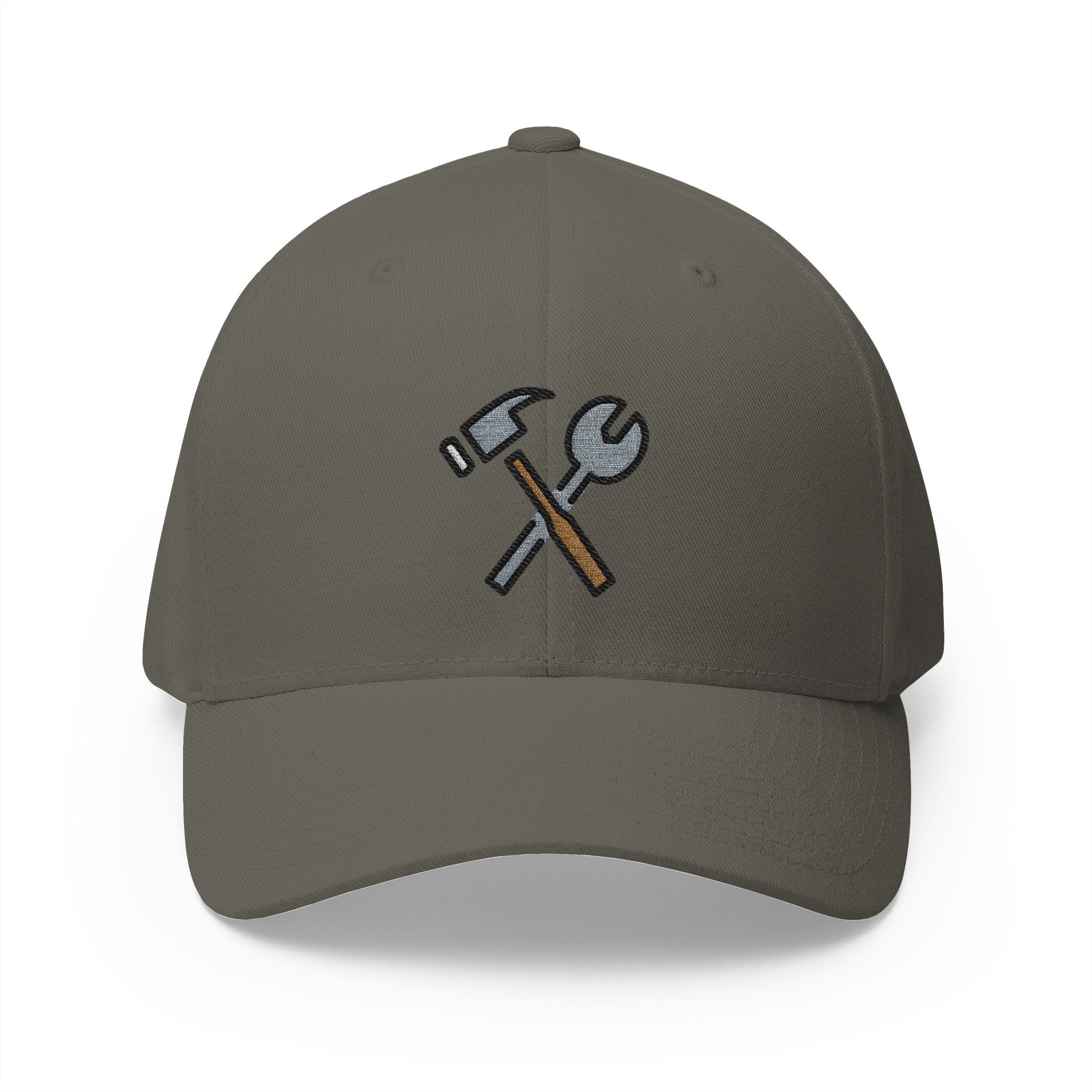 Hammer And Wrench Emoji Olive Cap – Premium by Capmoji