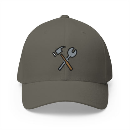 Hammer And Wrench Emoji Olive Cap – Premium by Capmoji