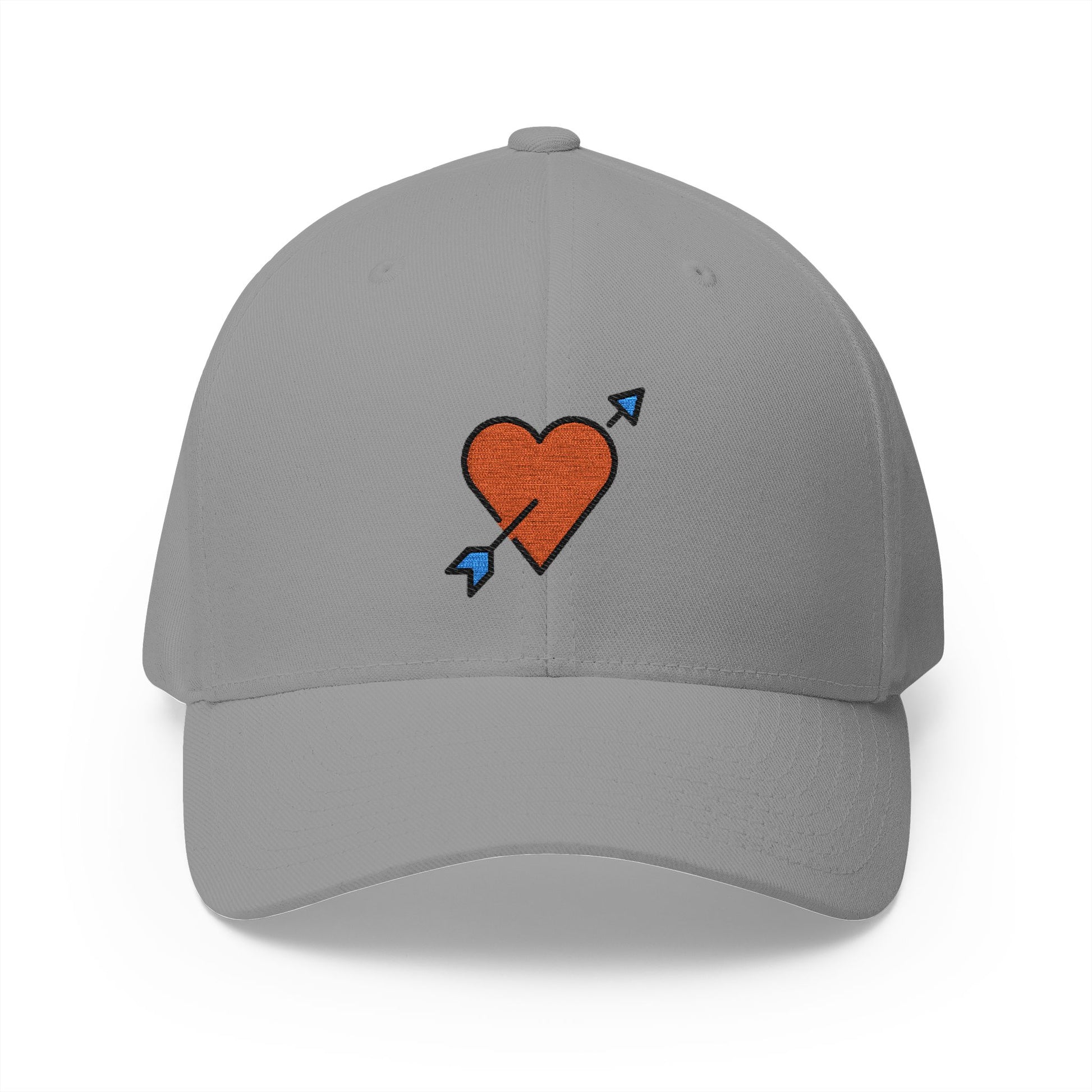 Heart With Arrow Emoji Grey Cap – Premium by Capmoji