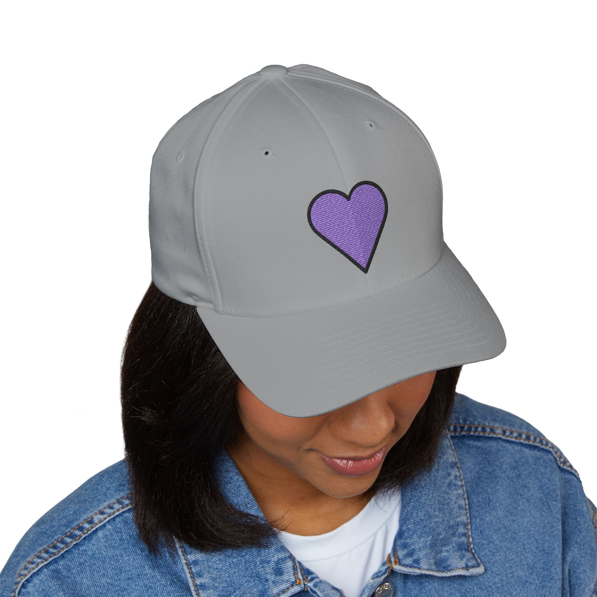 Purple Heart Emoji Cap – Premium by Capmoji