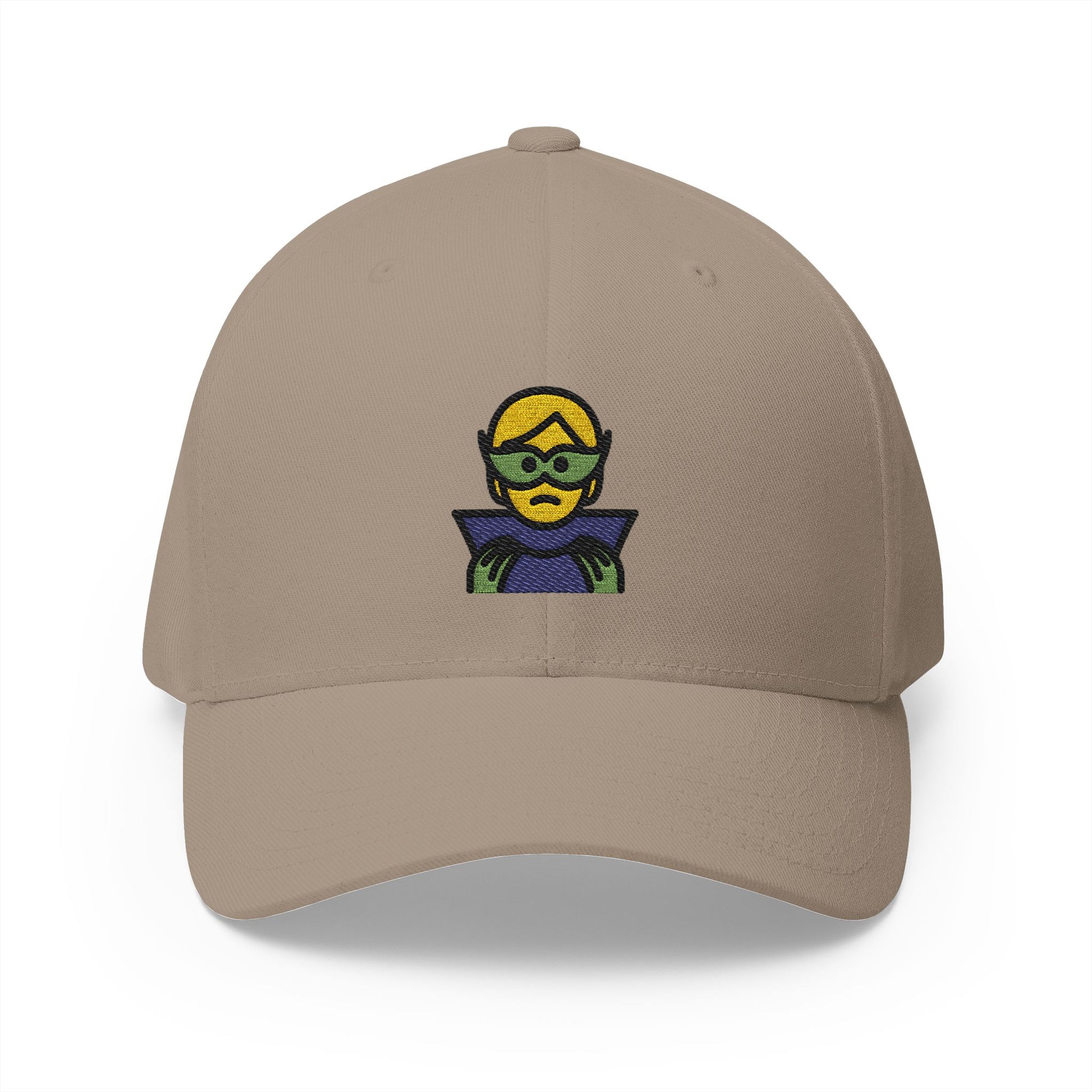 Supervillain Emoji Khaki Cap – Premium by Capmoji