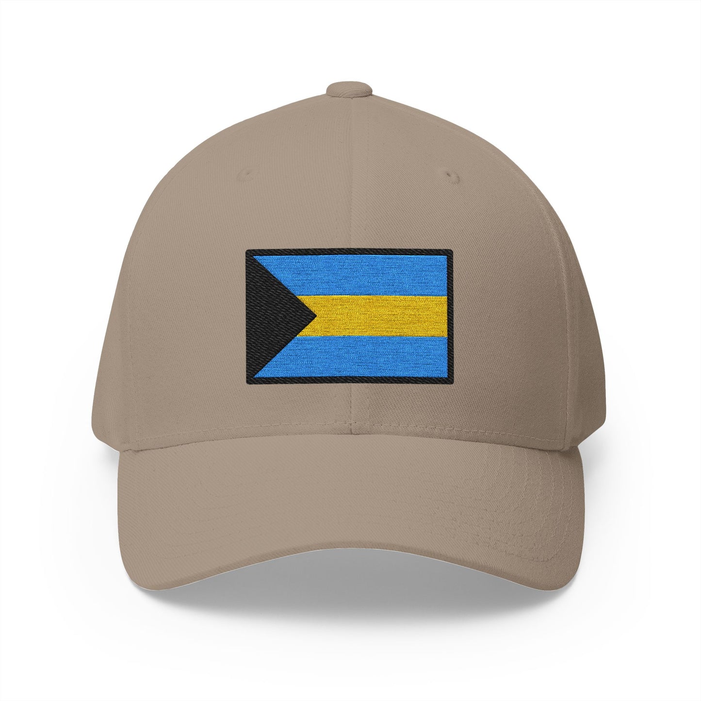 Flag: Bahamas Emoji Khaki Cap – Premium by Capmoji